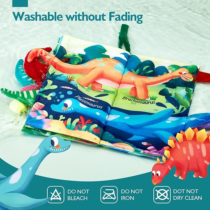 hahaland Baby Books 0-6 Months,Infant Tummy Time Toy High Contrast Sensory Toys 6 to 12 Months Touch Feel Book Baby Gifts for Boy Girl 0-3 Month Book Early Learning Toy (Single Book)