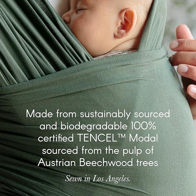 Solly Baby Wrap, Buttery-Soft Baby Carrier Newborn to Toddler 8-25 Lbs., Lightweight & Hands-Free Infant Wrap, Breathable Summer Carrier, Baby Wearing & Postpartum Essential, New Mom Gift, Coastal
