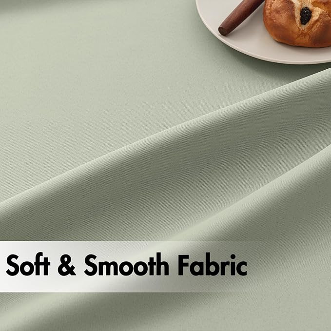 ANRODUO Sage Green Room Darkening Curtains 63 Inches Long Thermal Insulated Window Treatment Panels Back Tab Rod Pocket Blackout Green Curtains for Bedroom Living Room