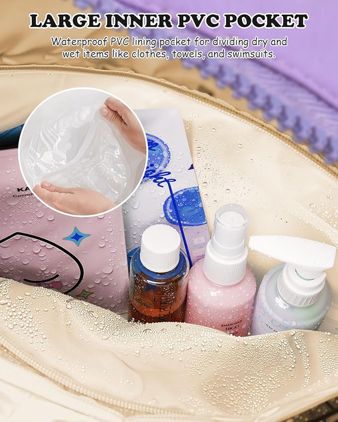 Gift Ideas for Women-Initial Duffle Bag, Carry On Bags for Women，Overnight Bag with Wet Pocket，Lightweight Travel Bags Personalized Gym Tote with Makeup Pouch