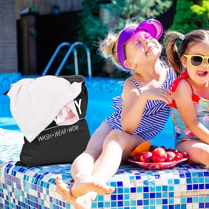 2 Pcs Large Travel Laundry Bag Waterproof Wet Dry Bag Washable Dirty Clothes Bag for Gym Clothes Laundry Wet Clothes Swimming Yoga