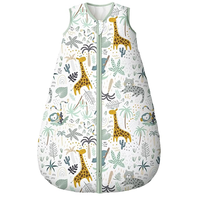 Yoofoss Baby Sleep Sack 6-12 Months, TOG 2.5 Baby Wearable Blanket with 2-Way Zipper, 100% Organic Cotton Fabric Winter Newborn Sleeping Sack, Warm Soft Comfy