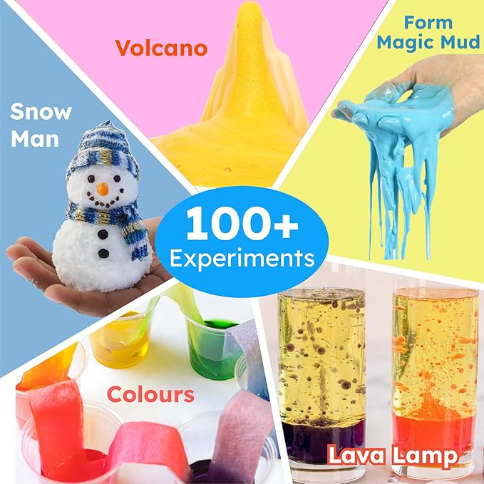 Butterfly EduFields 100+ Girls Science Kit for Kids Ages 4 5 6 7 8 | Girls in STEM & Science Experiments | Educational Gift Ideas for 4 5 6 7 8 Year Old Girl | STEM Projects, Fun Learning