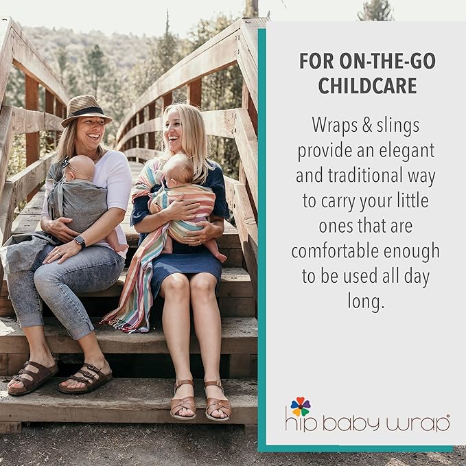 Hip Baby Wrap Ring Sling Baby Carrier for Infants and Toddlers - Beautiful, 100% Soft Cotton Baby Wraps Carrier for Babies 8-35 lbs - Perfect Baby Shower Gifts Moms and Dads - Nursing Cover (Reef)