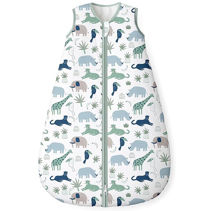 Yoofoss Baby Sleep Sack 12-18 Months, 1.5 Tog Baby Wearable Blanket with 2-Way Zipper, 100% Cotton Organic Fabric Winter Infant Sleeping Sack, Warm Soft Comfy