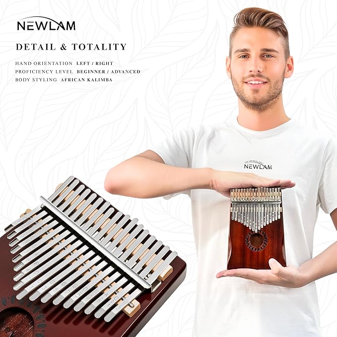 Kalimba Thumb Piano 17 Keys, Portable Mbira Finger Piano Gifts for Kids and Adults Beginners