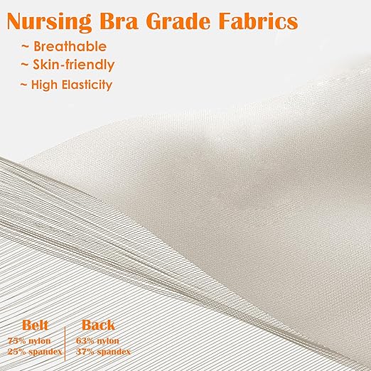 Upgranded Pregnancy Belly Band, Belly Support Belt for Pregnant Women with Adjustable Straps, Back Support, Waist Support Belt for Pregnancy (Orange, Large)