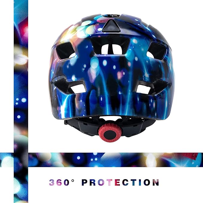 OnBros Kids Bike Helmet - Bike Helmets for 5-14 Boys or Girls with Visor, Children Bicycle Helmet for Skateboard Mountain Scooter Road Cycling, Lightweight and Adjustable 50-57CM