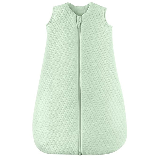 JELLYMONI Baby Sleep Sack TOG 2.5, 0-6 Months Winter Baby Wearable Blanket, 100% Cotton Infant Sleeping Sack 2-Way Zipper Warm Quilted Sleepsack