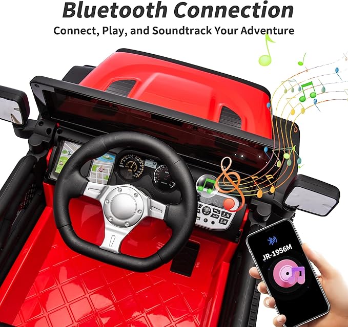 24V Kids Ride on Car, Kids Electric Vehicles Car Ride on Toy Truck for Toddlers w/Remote Control, 400W Motor - Red