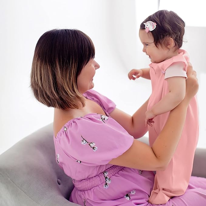 Mama Cheetah Baby Sleep Sack 0.5 TOG, Organic Cotton Baby Wearable Blanket with Two-Way Zipper, Swaddle Transition Baby Sleeping Bag for Newborn Infant Toddler Boy Girl, 0-6 Month