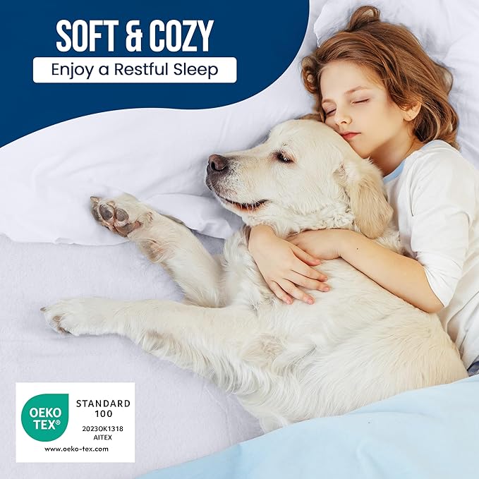 Utopia Bedding Waterproof Mattress Protector Twin XL Size 2 Pack, 200 GSM Breathable Terry Mattress Cover, Fitted Style with Stretchable Pockets (White)