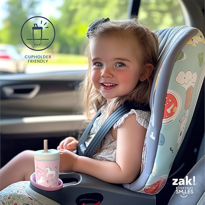 Zak Designs Campout and Camping Kelso Tumbler Set, Leak-Proof Screw-On Lid with Straw, Bundle for Kids Includes Plastic and Stainless Steel Cups with Bonus Sipper, 3pc Set, Non-BPA,15 fl oz