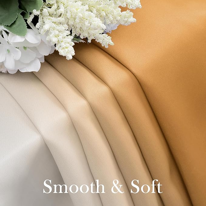 HOMEIDEAS Gold Ombre Blackout Curtains 52 X 63 Inch Length Gradient Room Darkening Thermal Insulated Energy Saving Grommet 2 Panels Window Drapes for Living Room, Bedroom