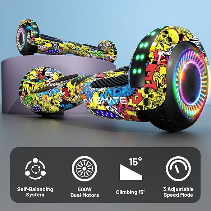 Scooter, Bluetooth & Corlorful LED Lights, Gifts for Kids & Adults & Girls & Boys, for All Ages