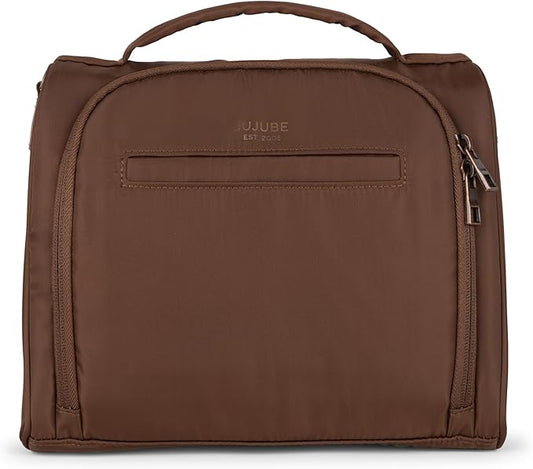 JuJuBe Insulated Bottle Bag, Breastmilk Storage Bag for Baby Bottles, Travel Insulated Lunch or Cooler with Handle, Waterproof Lining for Nursing, Milk, Food, Baby Formula, Snacks, Daycare, Espresso