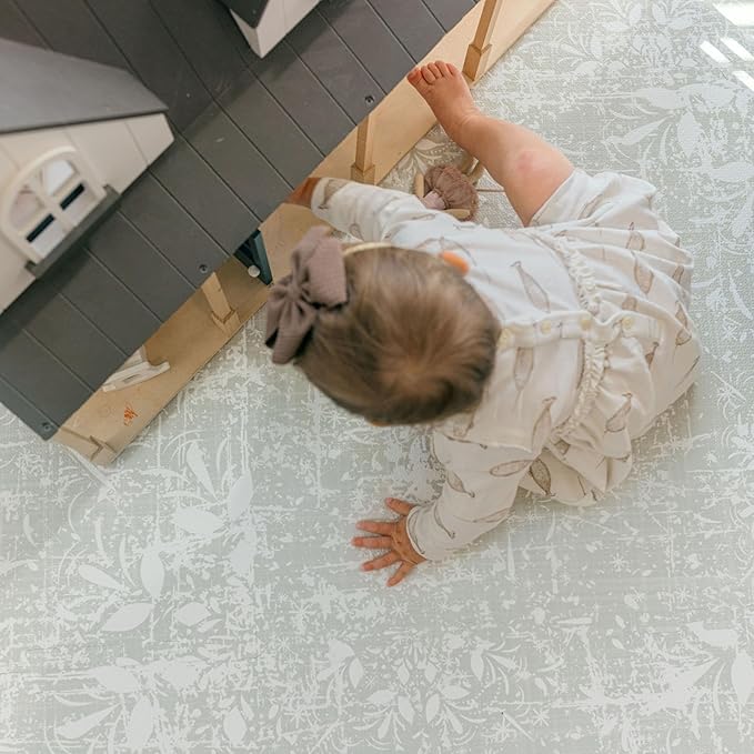 Baby Play Mats for Floor - Eden (6x6ft) - Premium EVA Foam Play Mat for Babies & Toddlers - Perfect for Tummy Time, Crawling, Playroom - Stylish & Comfortable Kids Play Mat