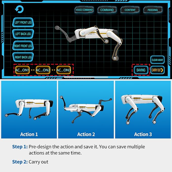 Smart Robot Dog - Interactive STEM Pet with Voice Control, 30+ Actions & APP Programming, Durable Design for Kids Age 6+ (Compatible with iOS/Android)