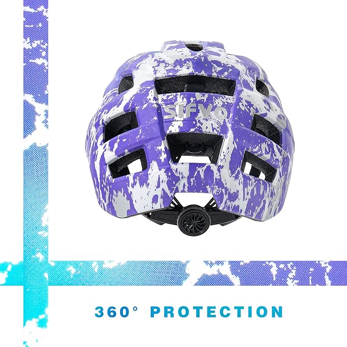 Kids Bike Helmet, SIFVO Kids Helmet 8+ Boys and Girls Bike Helmet with Cool Visor, Bike Helmets for Kids, Youth Bike Helmet Kids Mountain Bike Helmet Lightweight and Sturdy【55-58cm】