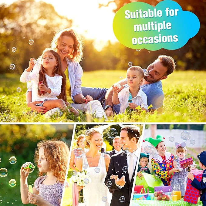 Bubble Solution Refill 70 OZ | Pre-Mix Premium Bubble Refill Solution No Measuring Required | Bubbles for Kids | Bubbles Refills | Bubbles Bulk | Bubble Machine Solution | Kids Easy Grip Bottle