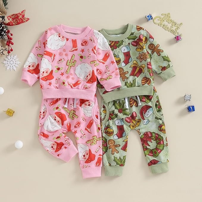 0-4T Toddler Boy Girl Halloween Outfit Fall Clothes Ghost Long Sleeve Sweatshirt Top Pants Baby Halloween Clothes