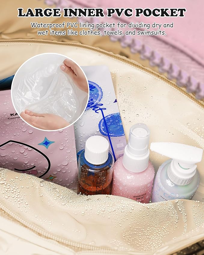 Gifts for Women - 30th 40th 50th, Duffle Bag for Travel, Weekender Bags for Women，Initial Overnight Bag with Wet Pocket，Lightweight Travel Bags Personalized Gym Tote with Makeup Pouch