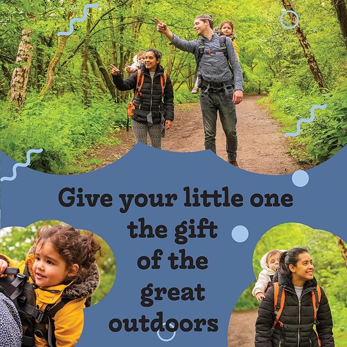 Hiking Baby Carrier Backpack - Comfortable Toddler/Baby Backpack Carrier System with Diaper Change Pad, Insulated Pocket + Rain and Sun Hood to Protect Your Child