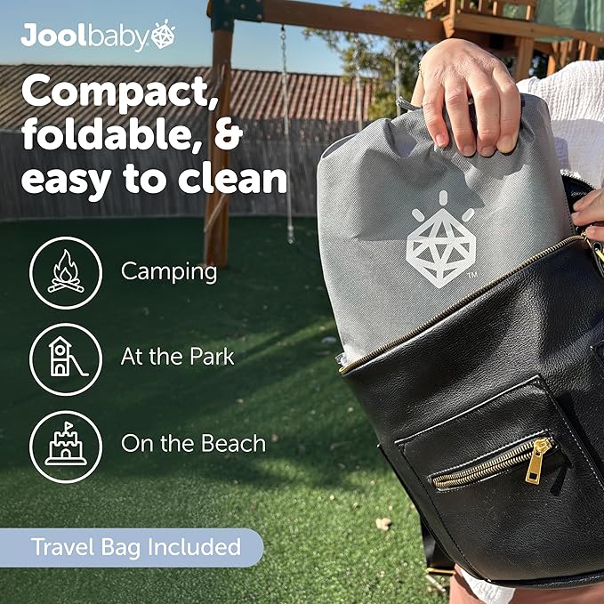 Jool Baby Portable Potty Training Chair with Travel Bag and 30 Liners, Foldable, Indoor/Outdoor Use, Camping (Sage)