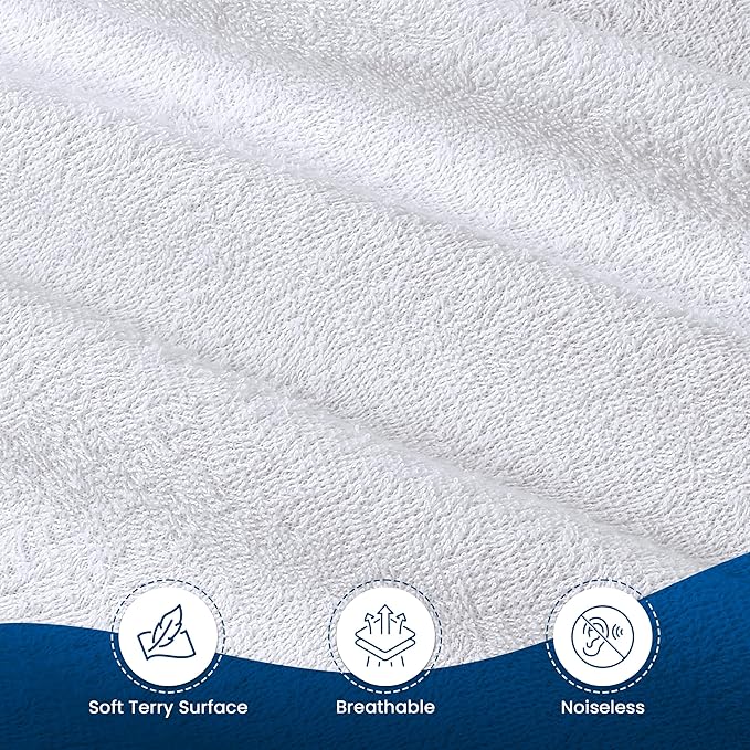 Utopia Bedding Waterproof Mattress Protector Twin XL Size 2 Pack, 200 GSM Breathable Terry Mattress Cover, Fitted Style with Stretchable Pockets (White)