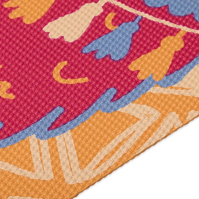 Gaiam Kids Yoga Mat Exercise Mat, Yoga for Kids with Fun Prints - Playtime for Babies, Active & Calm Toddlers and Young Children (60" L x 24" W x 3mm Thick)