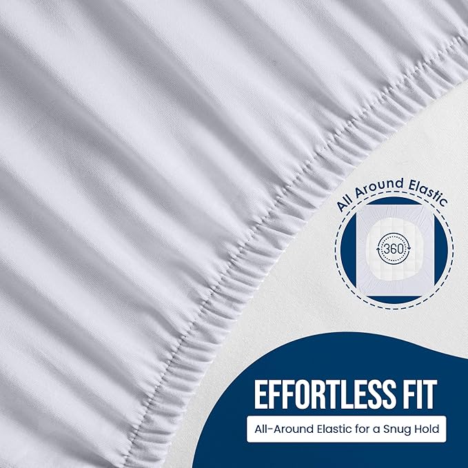 Utopia Bedding Waterproof Mattress Protector California King Size, Premium Terry Mattress Cover 200 GSM, Breathable, Fitted Style with Stretchable Pockets (White)