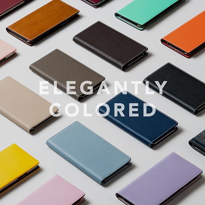 D8 Full Grain Leather Wallet Case for iPhone 15 - [2-in-1] Handcrafted Detachable Diary Style with Magnetic MagSafe Back Cover, Gift Box Included (Powder Blue)