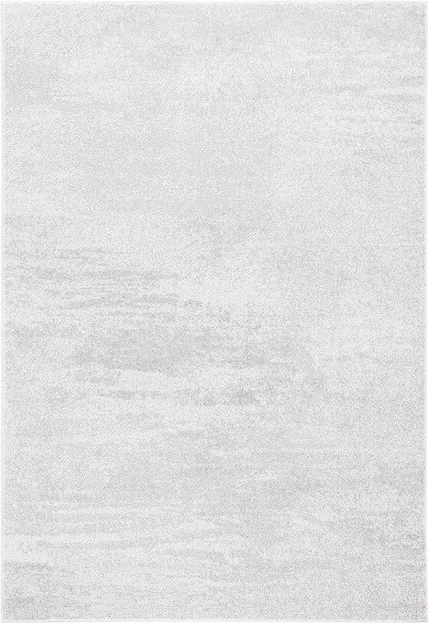 SAFAVIEH Evoke Collection 8' x 10' Ivory / Sage EVK272B Modern Abstract Non-Shedding Living Room Bedroom Dining Home Office Area Rug