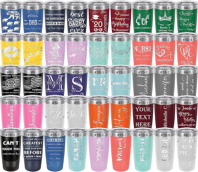 iProductsUS Personalized Tumbler for Women, 20oz Custom Insulated Stainless Steel Cup Engraved Your Name and Designs, Travel Coffee Mug with Lid, Gifts for Mom, Keep Drinks Cold and Hot (Teal)