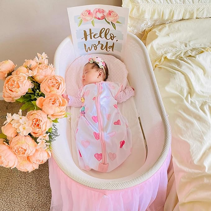 Baby Sleep Sack 1.0 TOG, Organic Cotton Baby Wearable Blanket with Two-Way Zipper, Swaddle Transition Baby Sleeping Bag, All-Season Sleep Sack for Newborn Infant Toddler Boy Girl, 6-12 Months, 1-Pack