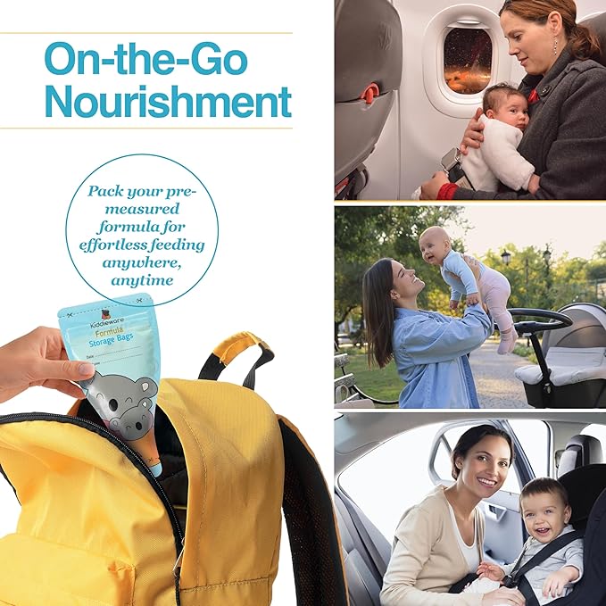 30 Pack Baby Formula Storage Bags Dispenser Disposable Baby Formula Container