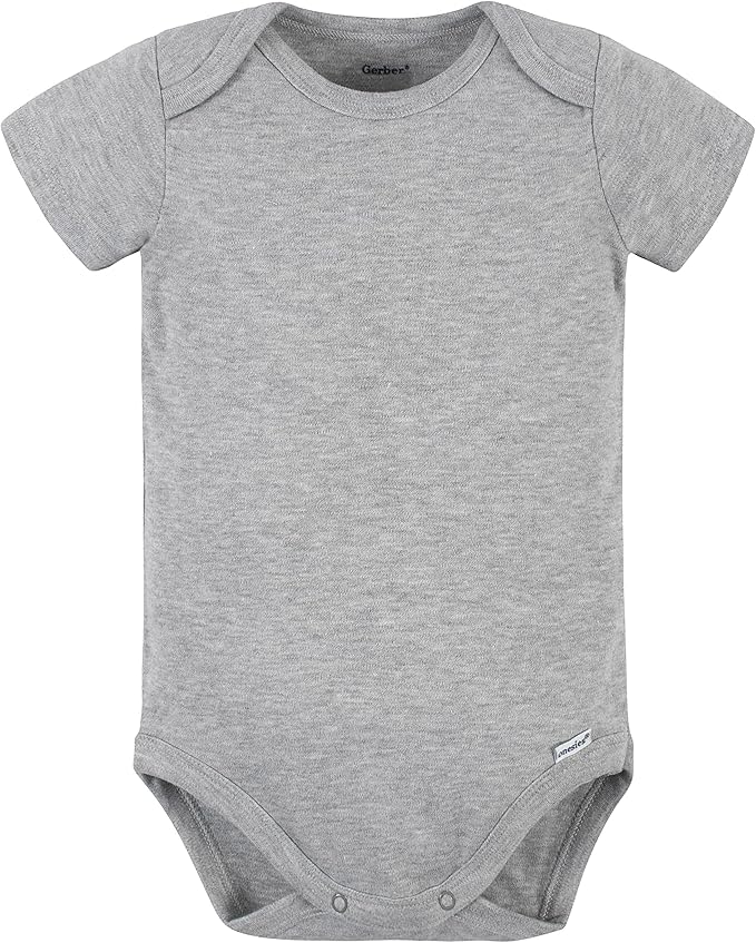 Gerber baby-boys 5 Pack Onesies Multi-packs Bundle Interlock 180 Gsm