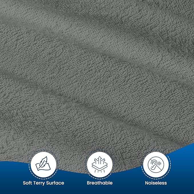 Utopia Bedding Waterproof Mattress Protector King Size, Premium Terry Mattress Cover 200 GSM, Breathable, Fitted Style with Stretchable Pockets (Gray)
