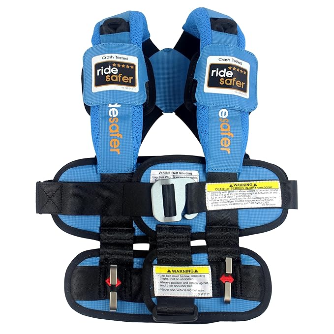 Extra Large Blue, Lightweight, Compact, Portable Car Seat - Perfect for Travel and Everyday Child Safety